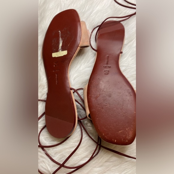 Mercedes Castillo Leather Sandals - Pink Sandals, Shoes - Picture 8 of 11